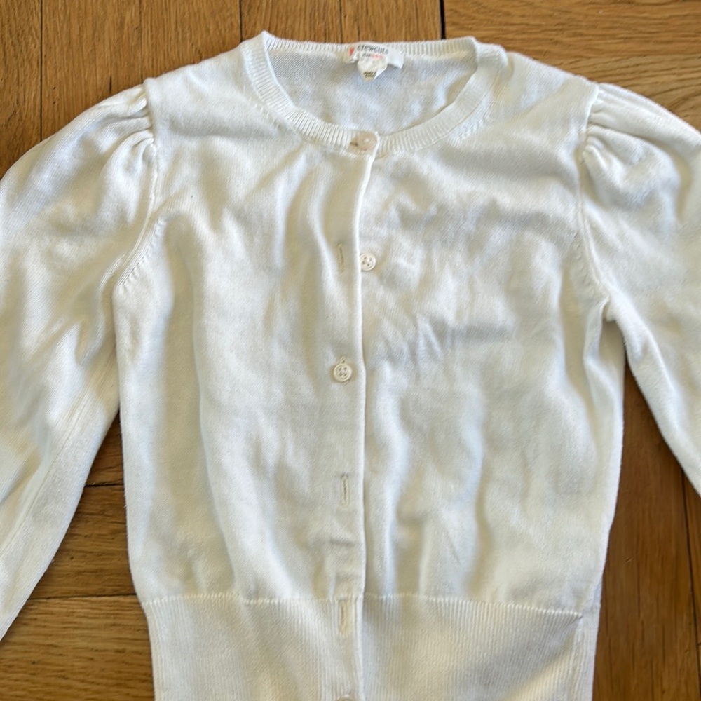 Jcrew sweater. Size 6-8. White.